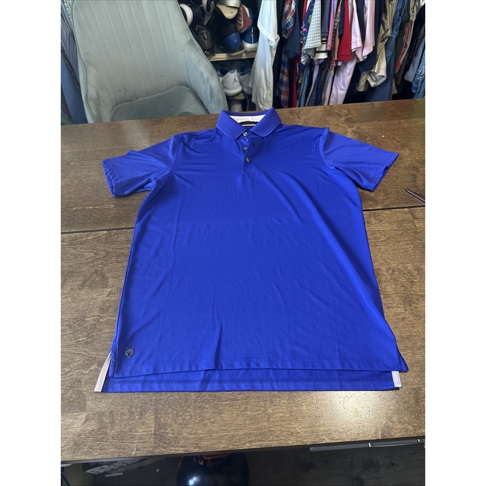 Greyson Golf Polo Short Sleeve Shirt Men's Small Polo Navy Blue Comfort